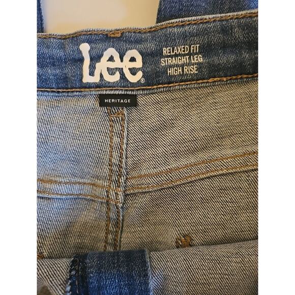 Lee Heritage Women's Relaxed Fit Straight Leg‎ High Rise Jeans Size 22 - Picture 8 of 12